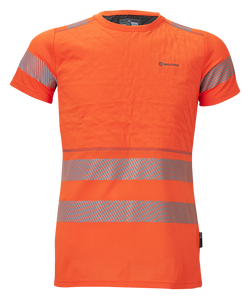 Kühlendes T-Shirt mit Reflektoren nach ISO20471 Class2