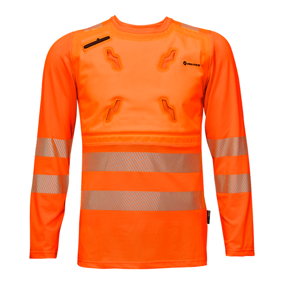 Bodycool T-Shirt mit trockener Verdunstung, Reflektoren nach ISO20471 Class2 (Kopie)