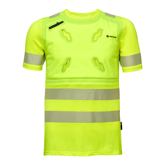 Bodycool T-Shirt mit trockener Verdunstung, Reflektoren nach ISO20471 Class2 (Kopie)